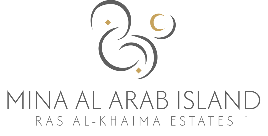 logo mina al arab island gris